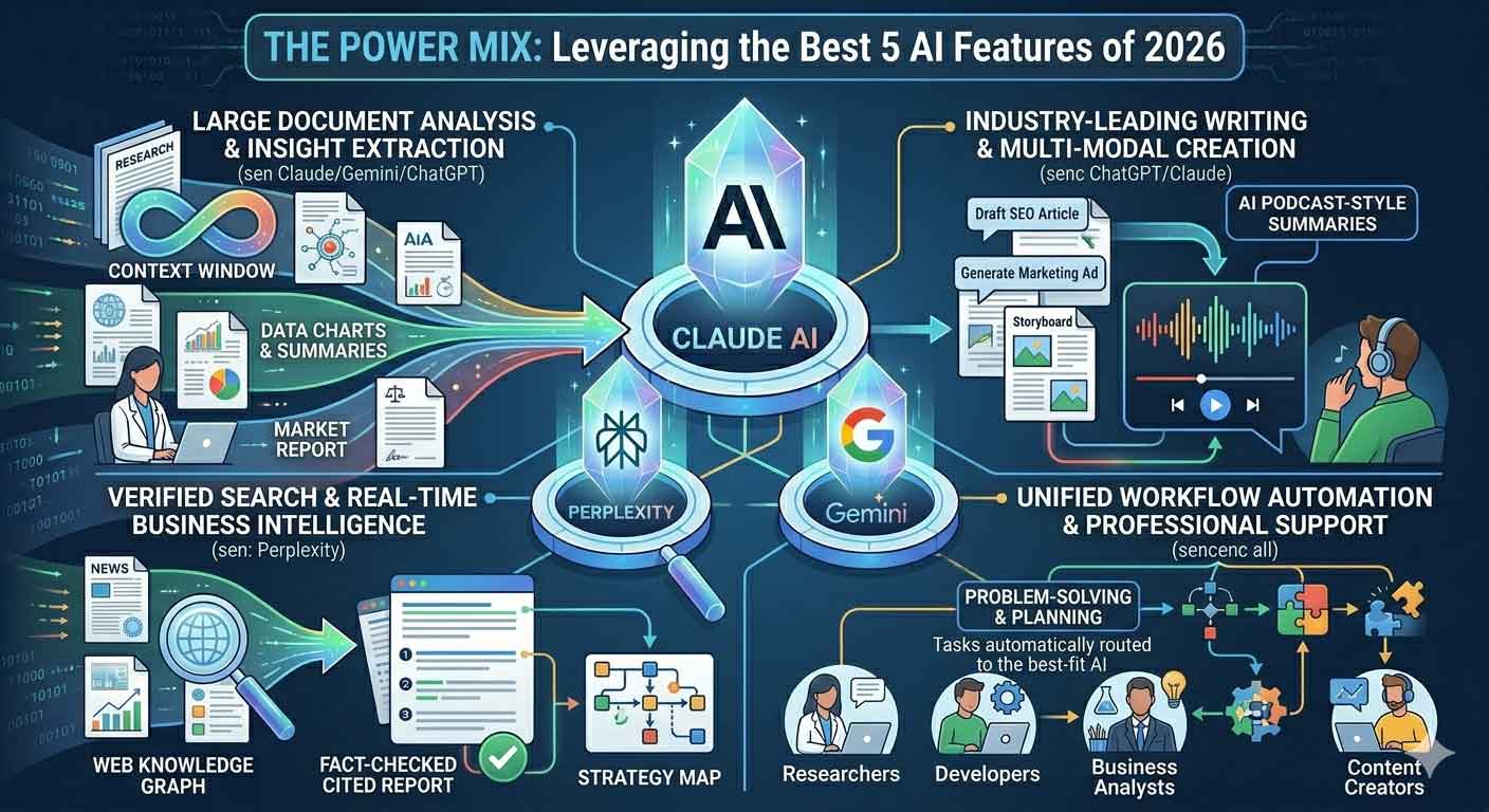 Top 5 Best AI Tools in 2026: ChatGPT, Claude, Gemini, Grok & Perplexity Reviewed