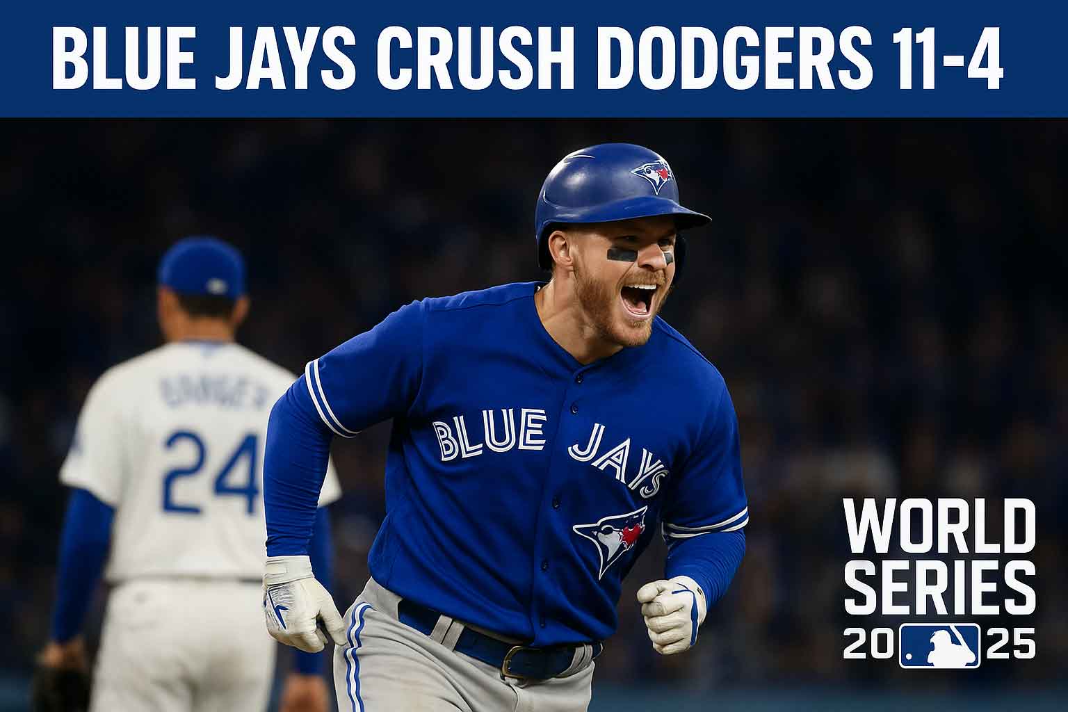 Blue Jays blow out Dodgers as Addison Barger hits first pinch-hit grand slam in Fall Classic history