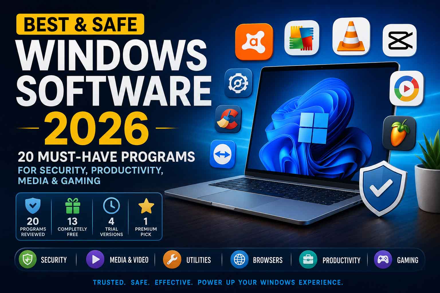 20 Best Windows Software Programs for 2026 (Free & Safe Downloads)