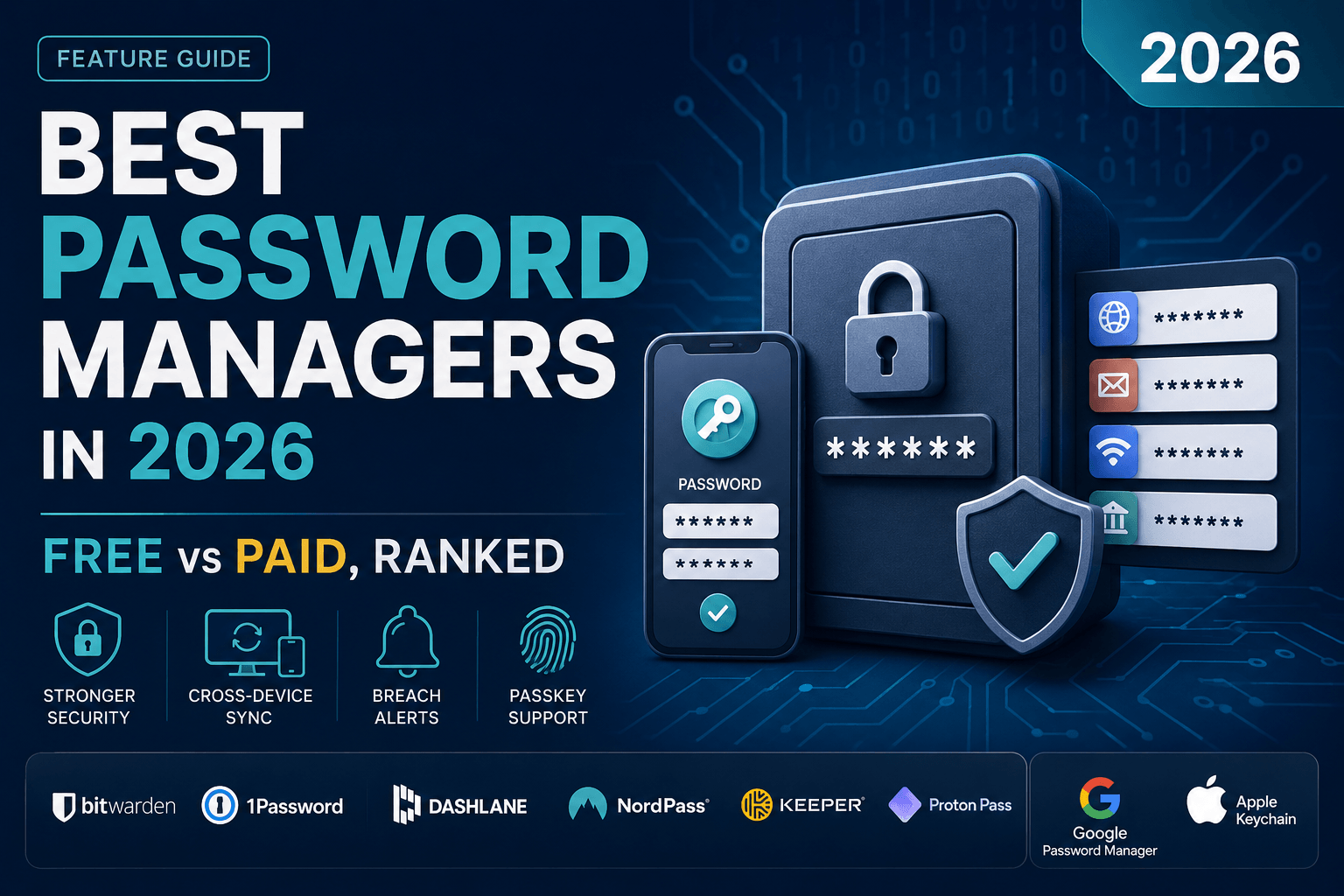 Best Password Managers in 2026: Free vs Paid, Ranked for Security